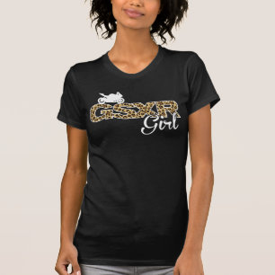 GSXR Mädchen-Leopard mit hinterem Druck T-Shirt