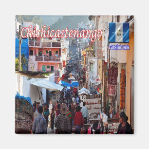 GT Guatemala Santo Tomás Chichicastenango Markt Magnet