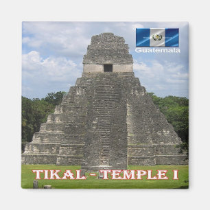 GT - Guatemala - Tikal - Tempel I Magnet