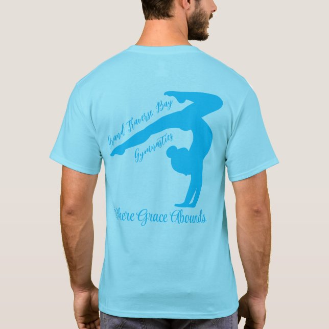 GTbay Gymnastics Blue T - Shirt (Rückseite)