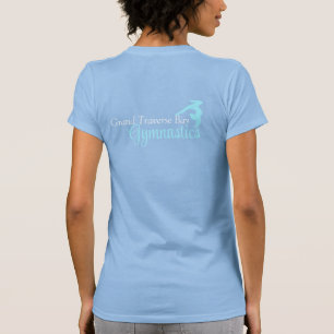 GTbay Gymnastik KreuzNacken *Rosa Design* T-Shirt