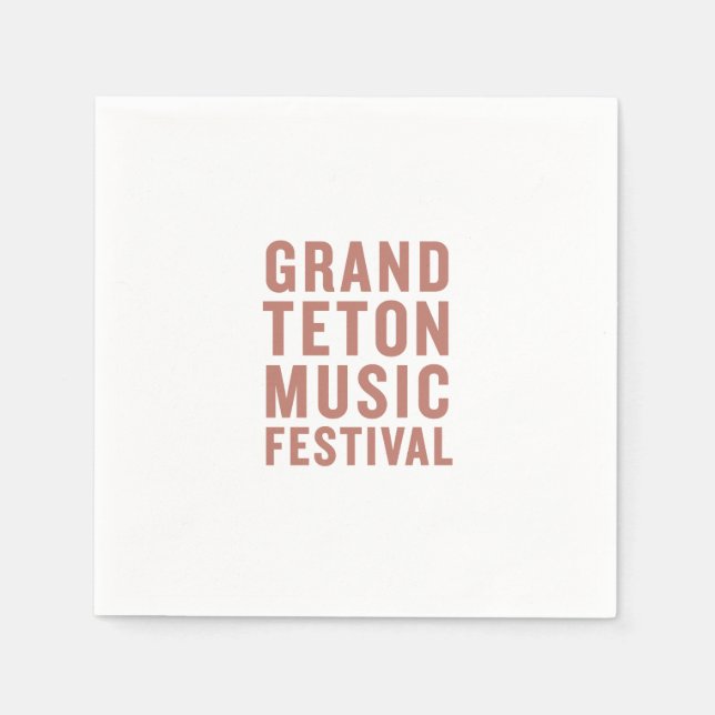 GTMF Cocktail Napkins Terracotta Serviette (Vorderseite)