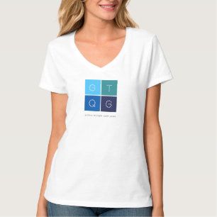 GTQG Womens V-Neck-T-Shirt T-Shirt