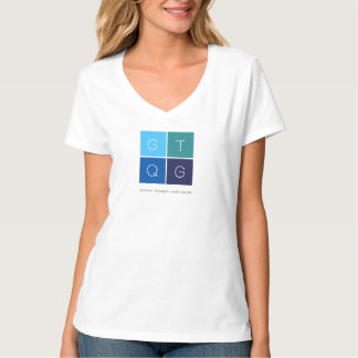 GTQG Womens V-Neck-T-Shirt T-Shirt