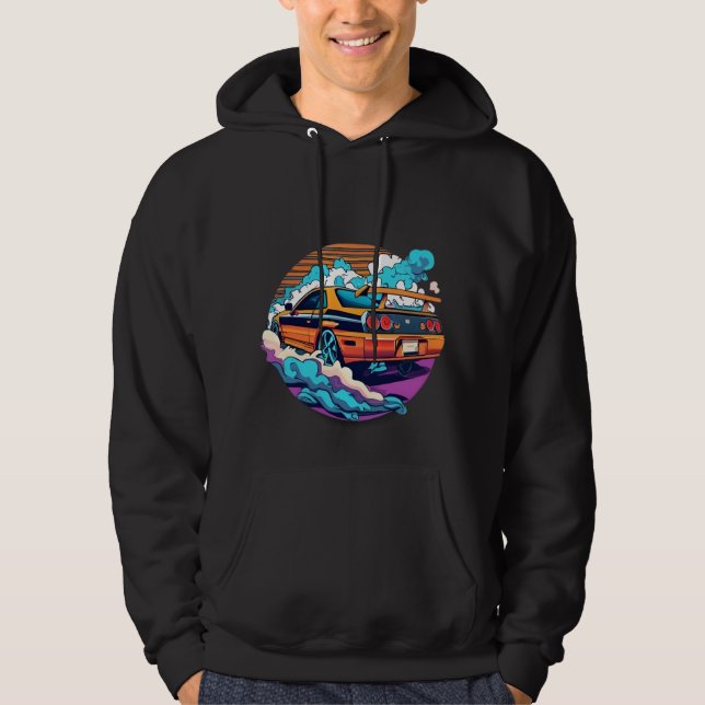 GTR Blaze - Schwarz & Orange GTR | Hoodie (Vorderseite)