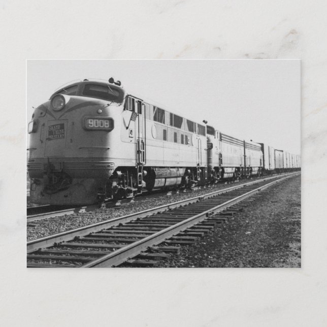 GTW Diesel Motor #9008 Zug #92 Eastbound Postkarte (Vorderseite)