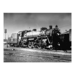GTW Railroad Lokomotive #8633 Vintage Fotodruck
