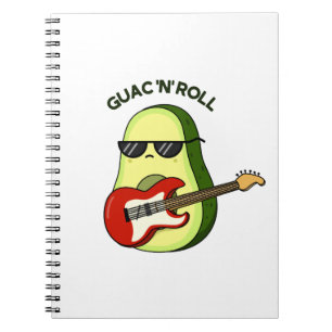 Guac and Roll Funny Avocado Pub Notizblock