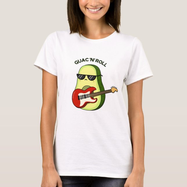 Guac and Roll Funny Avocado Pub T-Shirt (Vorderseite)