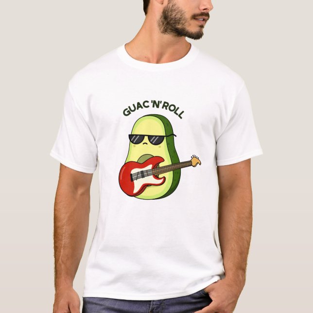 Guac and Roll Funny Avocado Pub T-Shirt (Vorderseite)