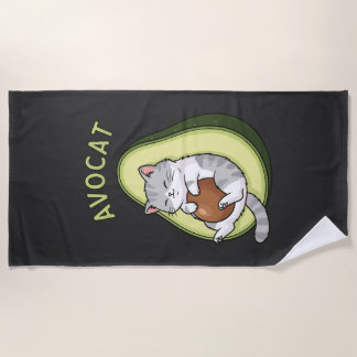 Guac Meow Mode Strandtuch