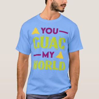 Guac My World Guacamole Rock Puck Avocado Food T-Shirt