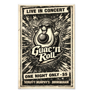 Guac 'n Roll - Guac Pack - Foodie Fiends Fotodruck