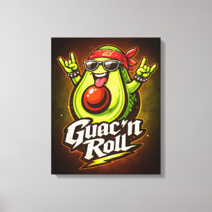 Guac 'n Roll - Guac Pack - Foodie Fiends Leinwanddruck
