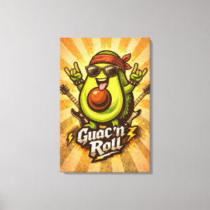 Guac 'n Roll - Guac Pack - Foodie Fiends Leinwanddruck