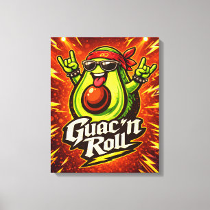 Guac 'n Roll - Guac Pack - Foodie Fiends Leinwanddruck