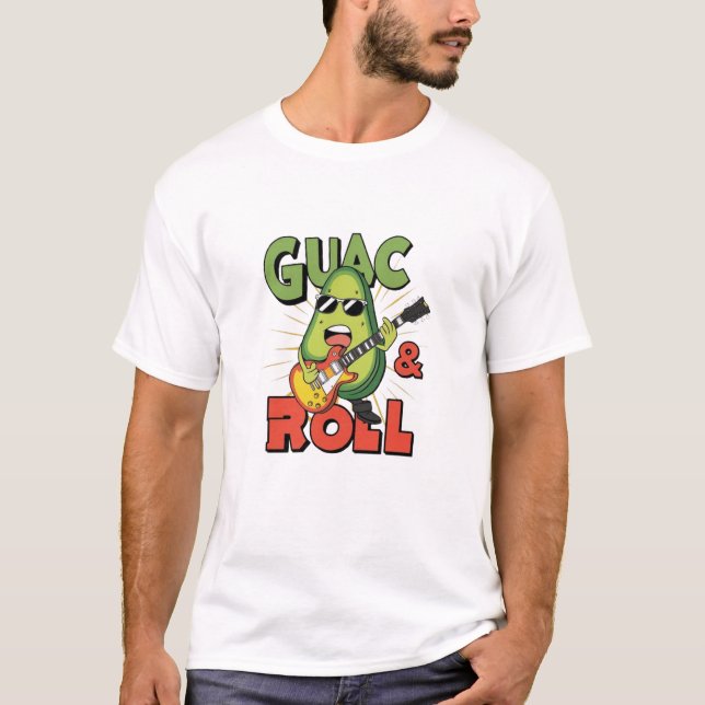 Guac & Roll: Avocado Jam Session T-Shirt (Vorderseite)