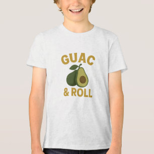 🥑 Guac & Roll - Funny Avocado Feinschmecker T - S Tri-Blend Shirt