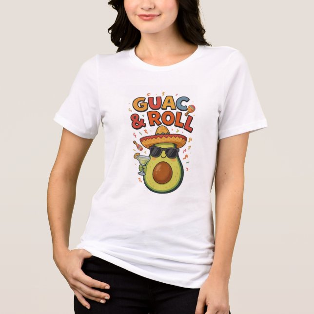 GUAC. & ROLL  Tri-Blend SHIRT (Vorderseite)