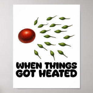 Guac Wie es war Geboren Avocado Salsa scharfer Spa Poster