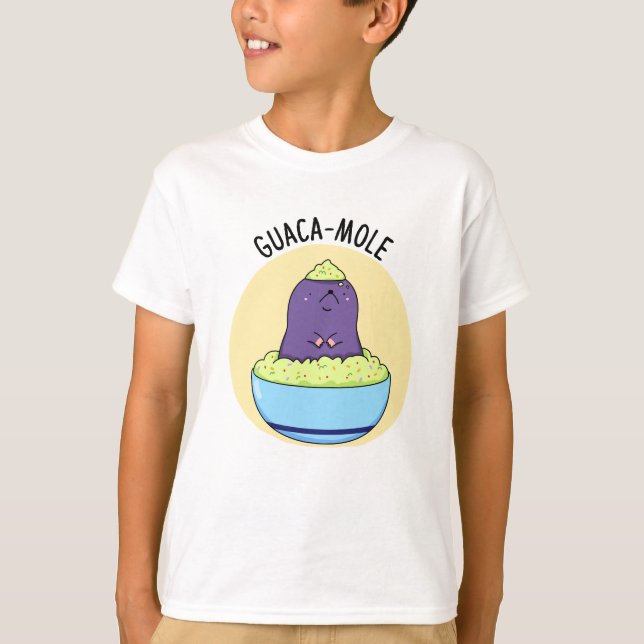 Guacamole Funny Mole in Guacamole Dip Pup T-Shirt (Vorderseite)