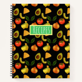 Guacamole und Tortilla-Chips Notizbuch