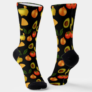 Guacamole und Tortilla-Chips Socken