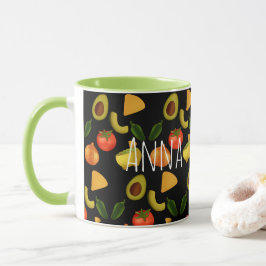 Guacamole und Tortilla-Chips Tasse