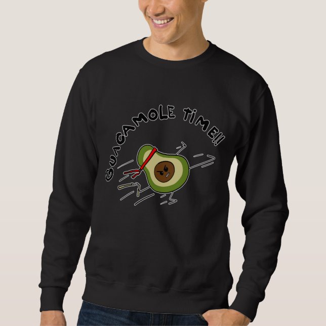 Guacamole-Zeit Sweatshirt (Vorderseite)