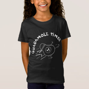 Guacamole-Zeit weiße Linie T-Shirt