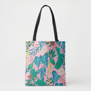 Guache Malerei nahtlos mit abstraktem Trio Tasche