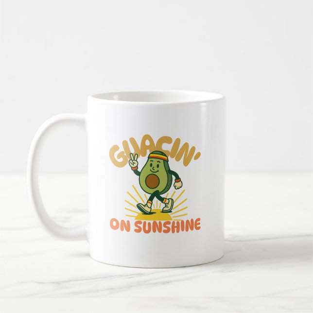 Guacin' auf Sunshine Happy Avocado Kaffeetasse (Links)