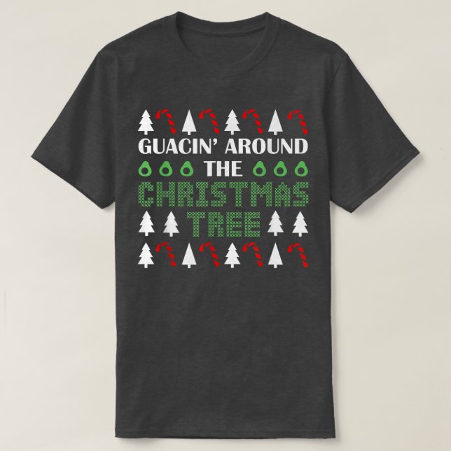 Guacin rund um den Weihnachtsbaum Tropical Christm T-Shirt (Design vorne)