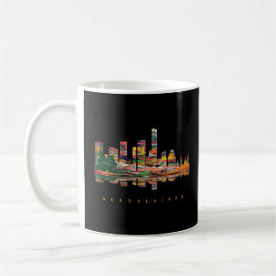 Guadalajara Colorful Silhouette Kaffeetasse