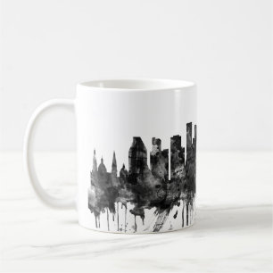 Guadalajara Mexico Skyline BW Kaffeetasse
