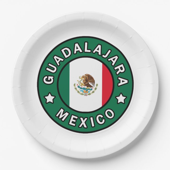 Guadalajara Mexiko Pappteller (Vorderseite)