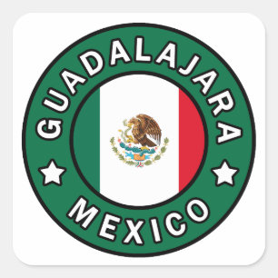 Guadalajara Mexiko Quadratischer Aufkleber