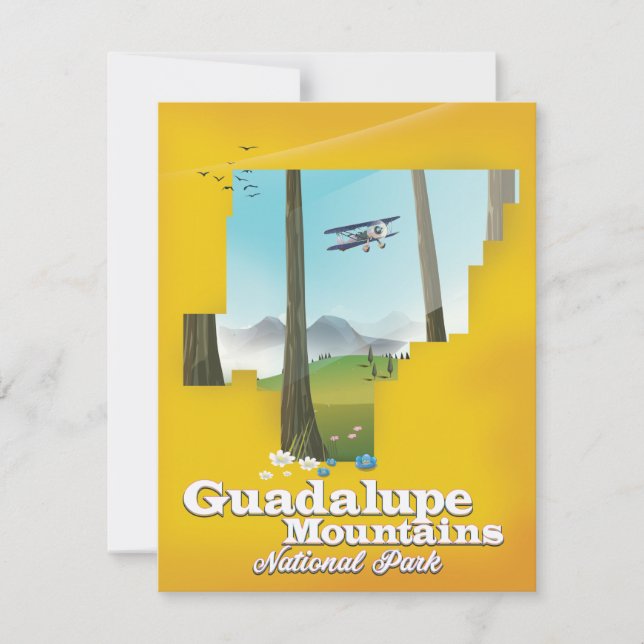 Guadalupe Berge Nationalpark, Texas Karte. (Vorderseite)