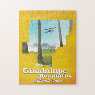 Guadalupe Berge Nationalpark, Texas Karte.