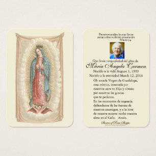 Guadalupe catholique espagnol funérailles prière s