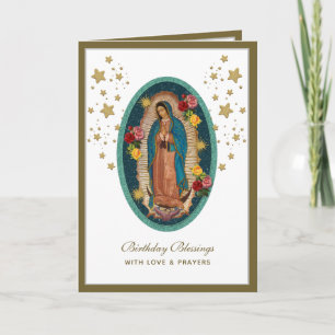 Guadalupe Elegante Religiöse Festkarte Karte