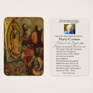 Guadalupe-Espagne : Prière funèbre Carte Sainte