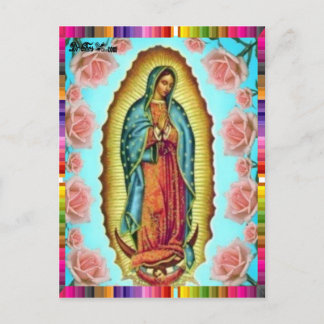 GUADALUPE-JUNGFRAU MEXIKO 11 ZOLLBARE PRODUKTE POSTKARTE