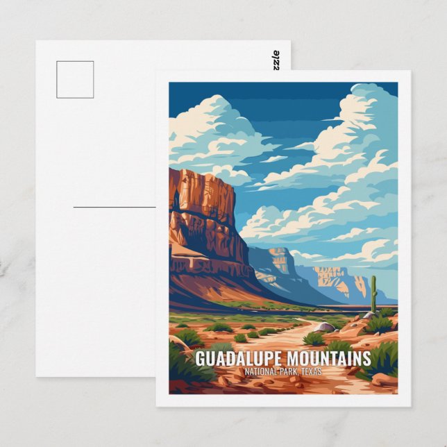 Guadalupe Mountains National Park Texas USA Postkarte (Vorne/Hinten)