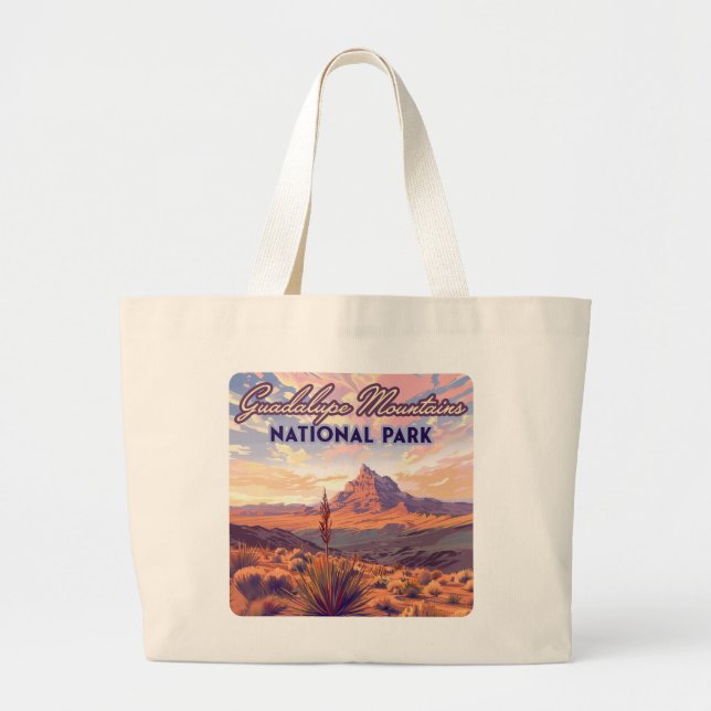Guadalupe Mountains Nationalpark El Capitan Texas Jumbo Stoffbeutel (Vorne)