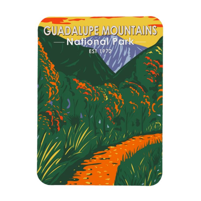 Guadalupe Mountains Nationalpark McKittrick Magnet (Vertikal)