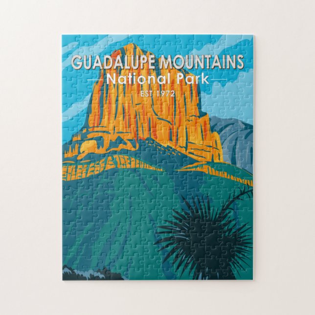 Guadalupe Mountains Nationalpark Vintag (Vertikal)