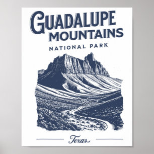 Guadalupe Mountains – Nationalparks Tx Wandern Und Poster