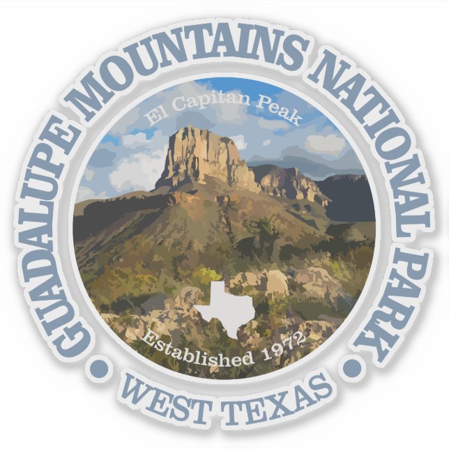 Guadalupe Mountains NP Aufkleber (Vorderseite)