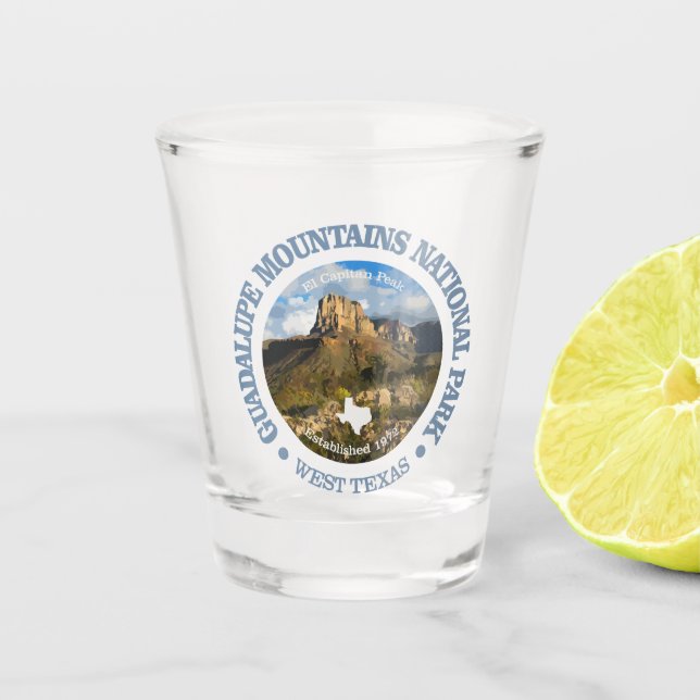 Guadalupe Mountains NP Schnapsglas (Vorderseite)